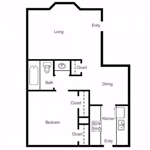 Unit 301D 301D floor plan